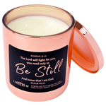 Rose Gold Christian Candle