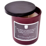Burgundy Bible Verse Christian Candle