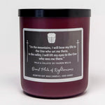 Christian Candle Burgundy Vessel