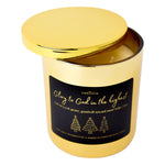 Frankincense and Myrrh Scented Soy Wax Candle Glory to God in the highest