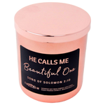 Rose Gold Christian Candle