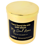 Gold Christian Candle I have found the one with whom my soul loves
