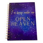 Christian notebook I'm living under an open heaven