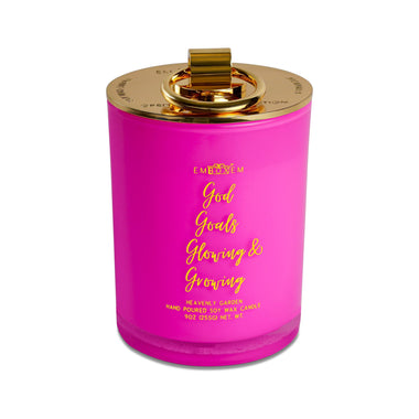 Pink Christina Candle God Goals Glowing & Growing