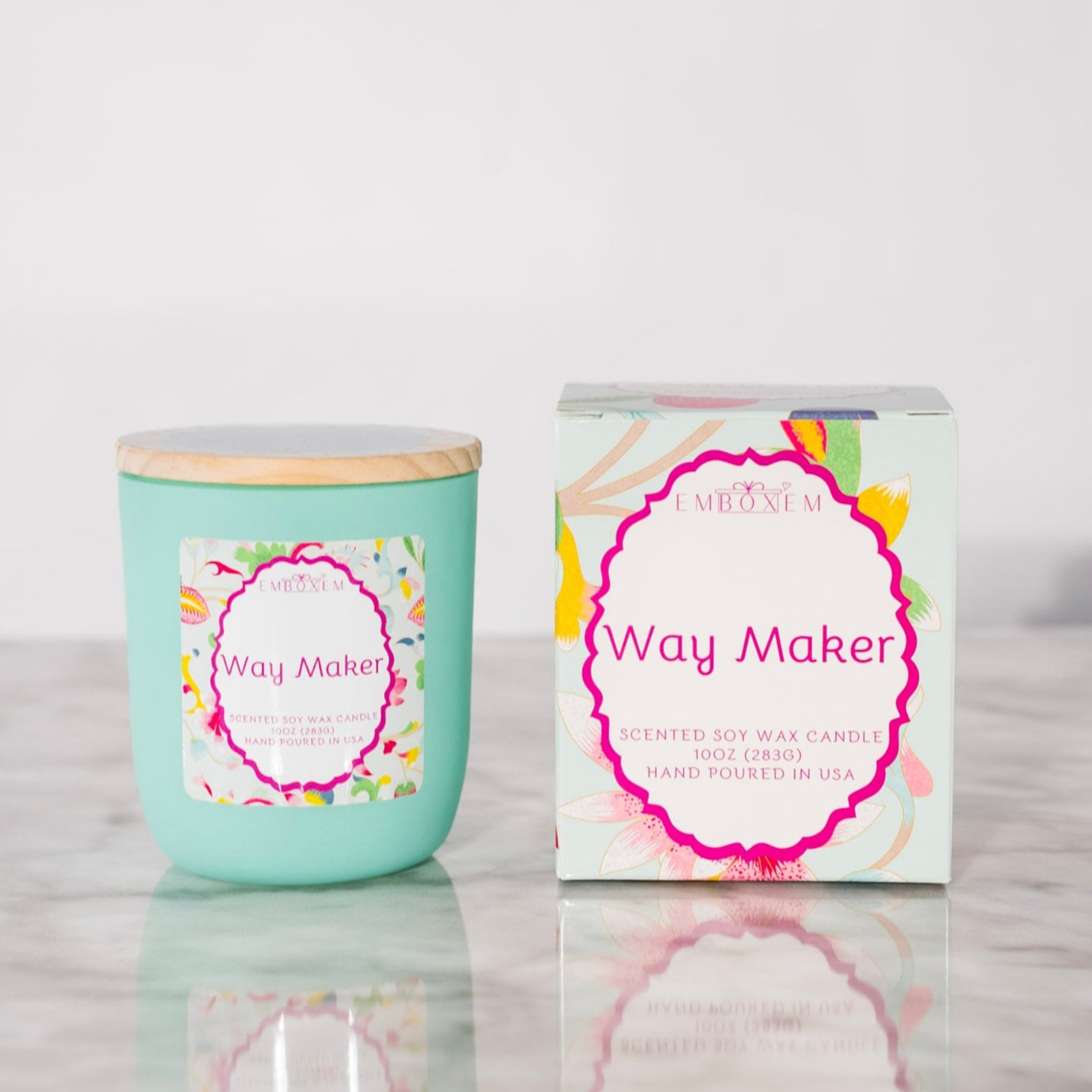 Blue Way Maker Candle