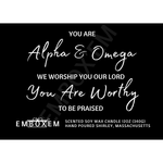 Holy Holy Holy Scented Soy Wax Christian Candle 12oz