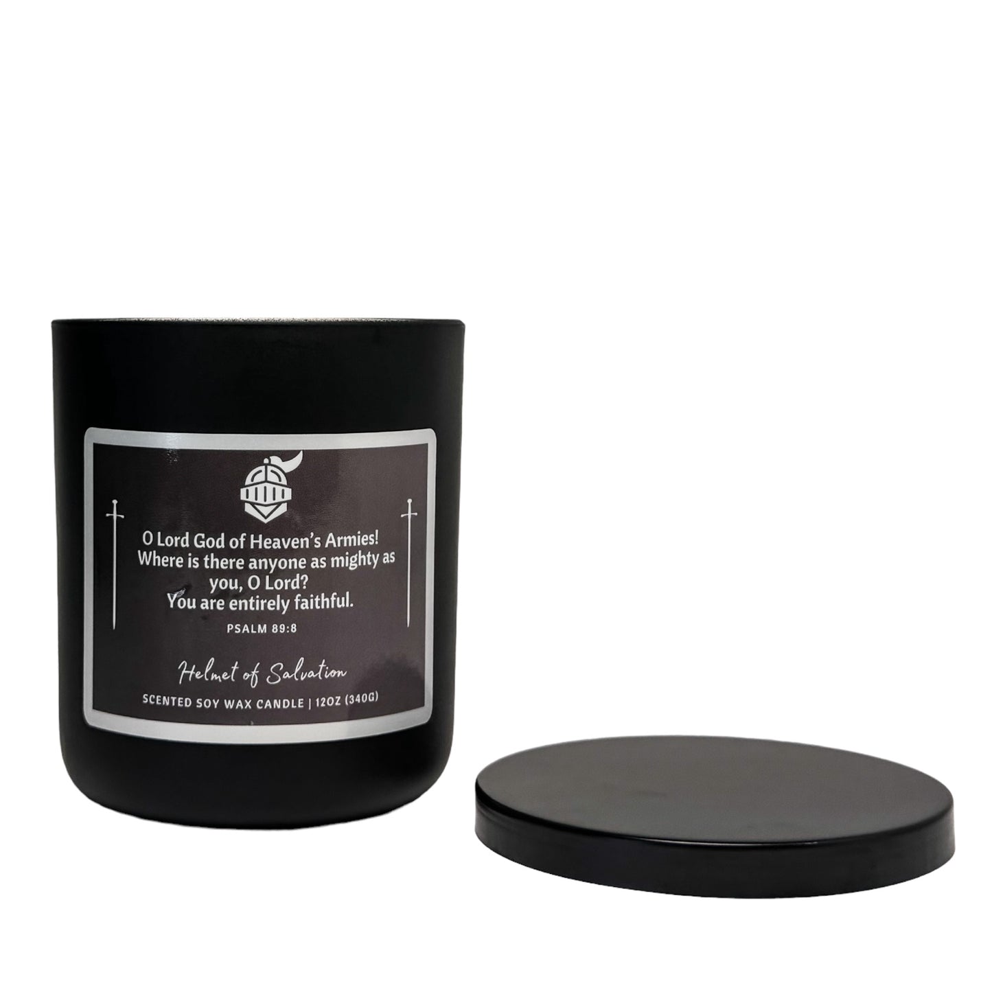 Helmet of Salvation Scented Soy Wax Christian Candle 12oz