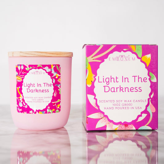 Pink Light In the Darkness Candle 