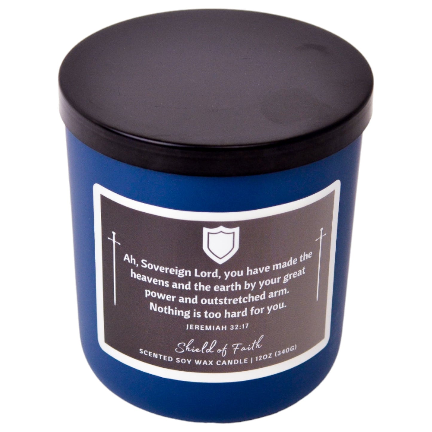 Shield of Faith Scented Soy Wax Christian Candle 12oz